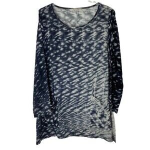 Soft Surrounding Tie Dye Reflections Tunic Top With Pockets L